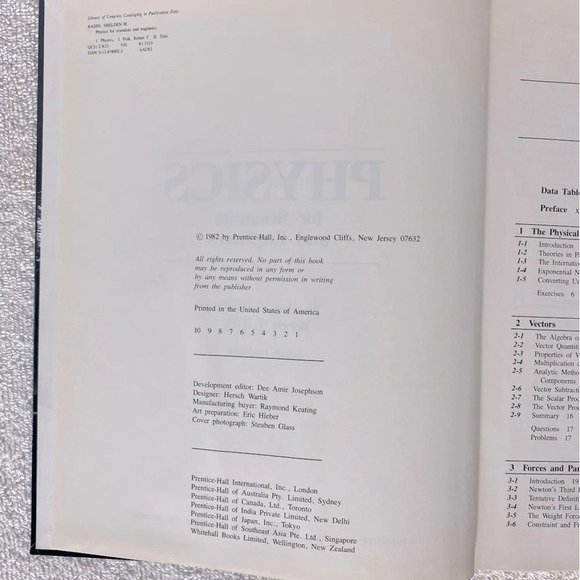 Vintage Physics For Scientists And Engineers Hard Cover Text  Book - Picture 7 of 11